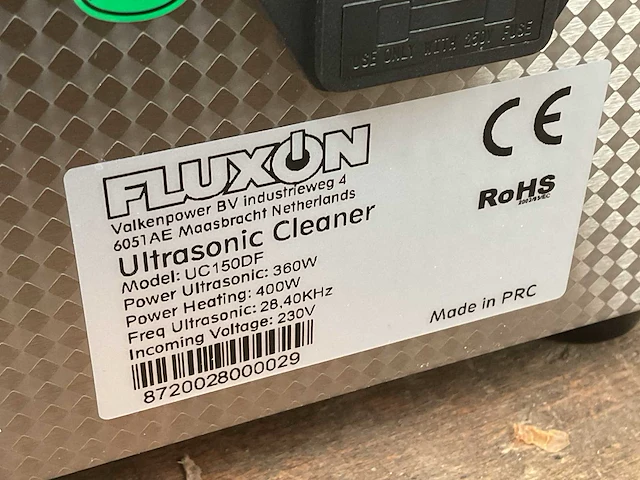 Fluxon uc150df ultrasoon reiniger - afbeelding 6 van  6