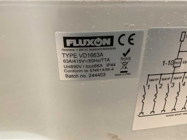 Fluxon vd1663a verdeeldoos - afbeelding 5 van  5