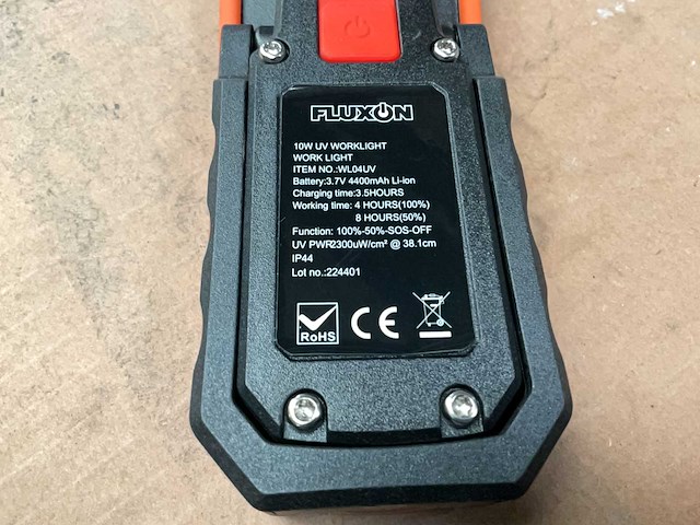 Fluxon wl04uv led uv werklamp - afbeelding 5 van  5