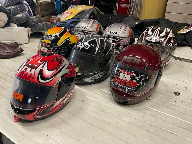 Fm, lazer, rocc motorhelm (7x) xl, l - afbeelding 2 van  9