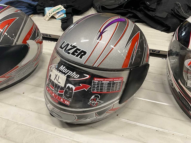Fm, lazer, rocc motorhelm (7x) xl, l - afbeelding 8 van  9