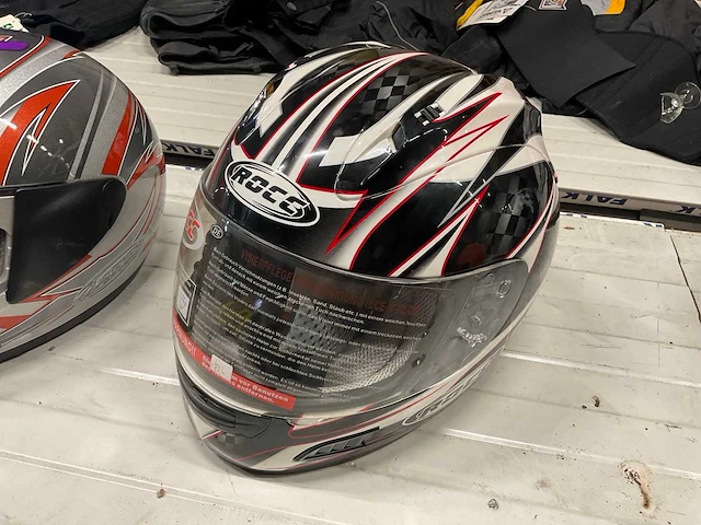 Fm, lazer, rocc motorhelm (7x) xl, l - afbeelding 9 van  9