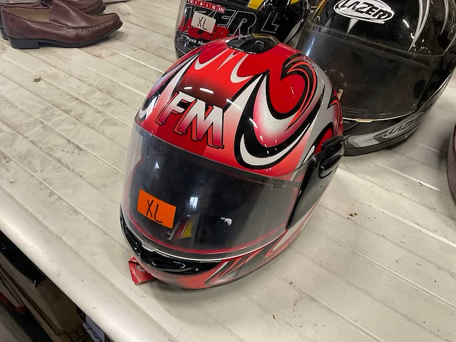 Fm, lazer, rocc motorhelm (7x) xl, l - afbeelding 3 van  9