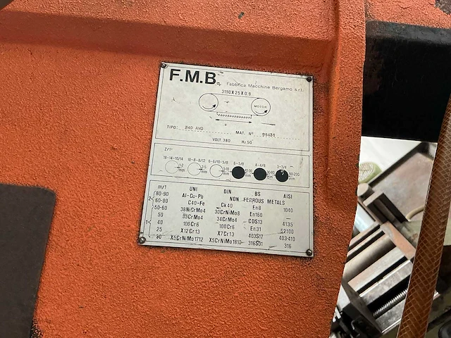Fmb - 240 avd - bandzaagmachine - afbeelding 7 van  15