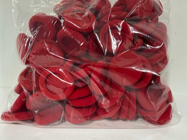 Foam rood oorkussen voor headset - uh-earc-004 - (100x) - afbeelding 1 van  3