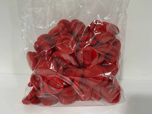 Foam rood oorkussen voor headset - uh-earc-004 - (100x) - afbeelding 3 van  3