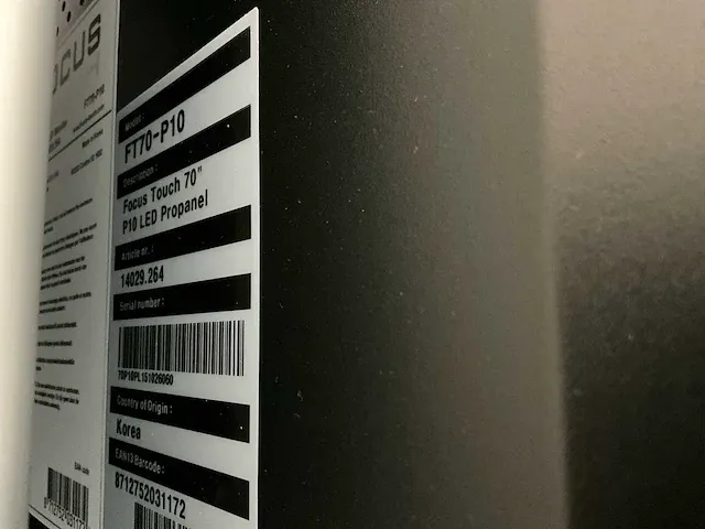 Focus touch p10 70” touchboard - afbeelding 5 van  5