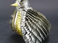 Folk art metalen vogel - afbeelding 1 van  5