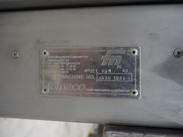 Fomaco food machinery company a/s - afbeelding 5 van  13