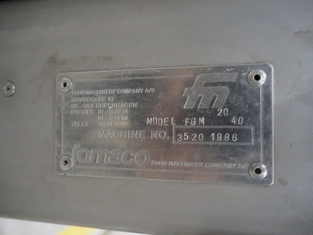 Fomaco food machinery company a/s - afbeelding 4 van  12