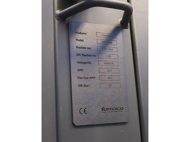 Fomaco food machinery company a/s - afbeelding 8 van  16