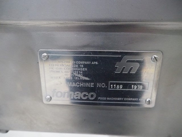 Fomaco food machinery company a/s - afbeelding 5 van  13