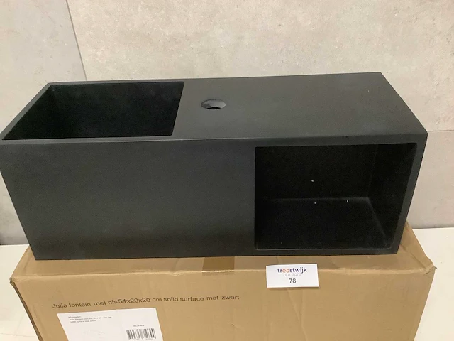 Fontein solid surface met nis 54 x 20 x 20 cm - afbeelding 3 van  5