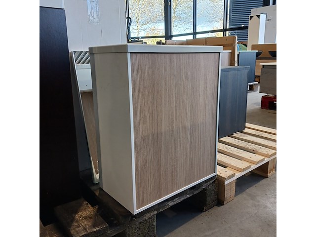 Fonteinmeubel, wit/eiken - afbeelding 2 van  7