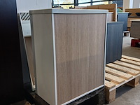 Fonteinmeubel, wit/eiken - afbeelding 2 van  7