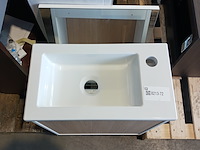 Fonteinmeubel, wit/eiken - afbeelding 3 van  7