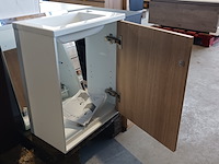 Fonteinmeubel, wit/eiken - afbeelding 6 van  7