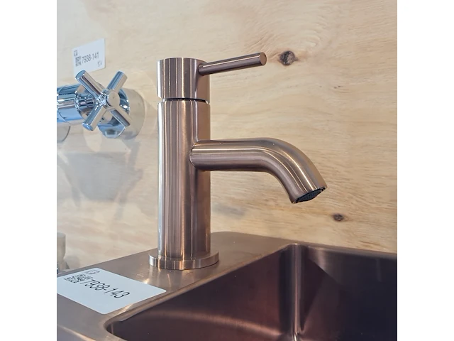 Fonteinset, qisani, vanity, brushed copper - afbeelding 5 van  6