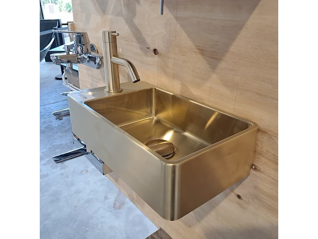 Fonteinset, qisani, vanity, brushed gold - afbeelding 1 van  5