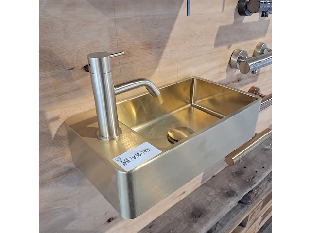 Fonteinset, qisani, vanity, brushed gold - afbeelding 3 van  5