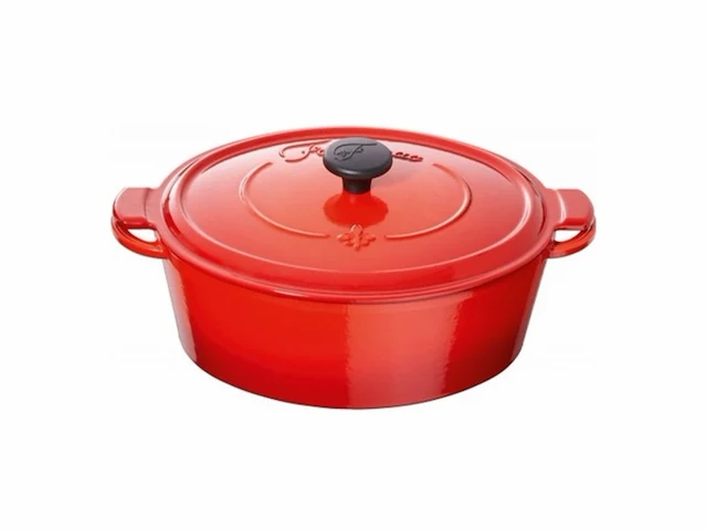 Fontignac main libres braadpan ovaal 29 cm rood - afbeelding 1 van  2