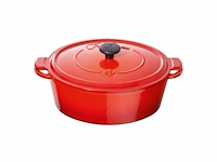 Fontignac main libres braadpan ovaal 29 cm rood - afbeelding 1 van  2