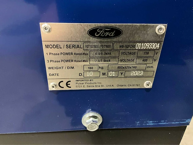Ford - 2025 - fdt 10200 ( 4x ) - noodstroomaggregaat - afbeelding 9 van  19