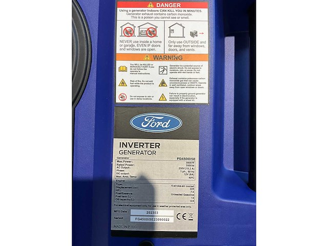 Ford - noodstroomaggregaat fg4500ise - afbeelding 3 van  11