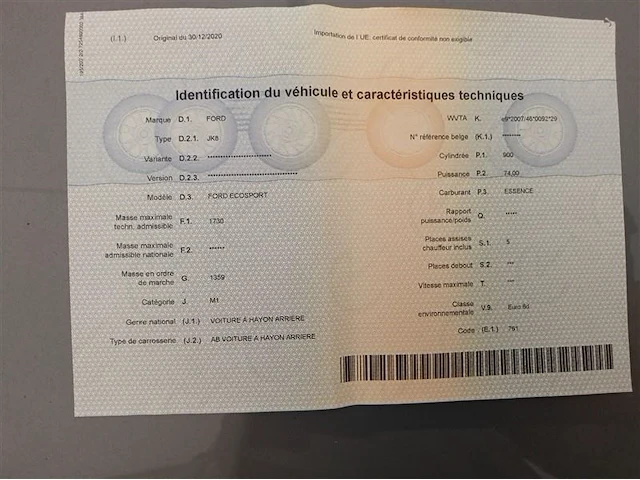 Ford ecosport, 2020 - afbeelding 11 van  23