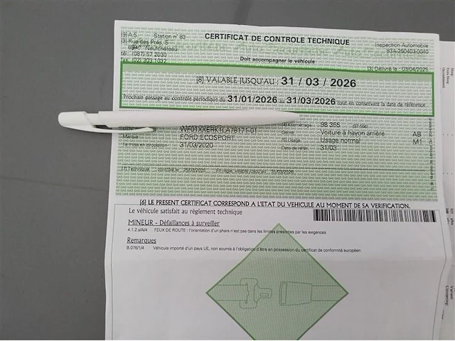 Ford ecosport, 2020 - afbeelding 14 van  23