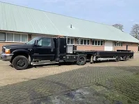 Ford f-450 super duty met schotel + bart veldhuizen trailer
