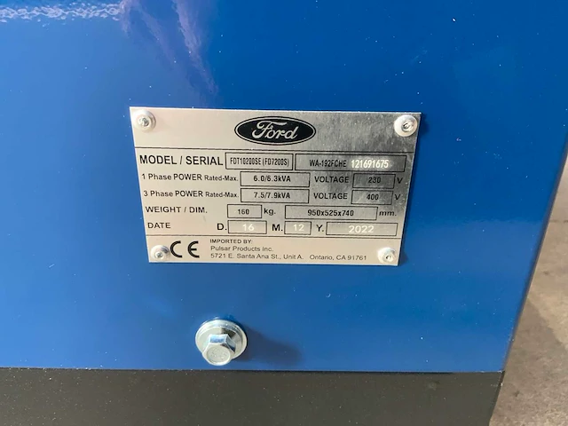 Ford fdt10200se 3phase stroomgenerator - afbeelding 7 van  9
