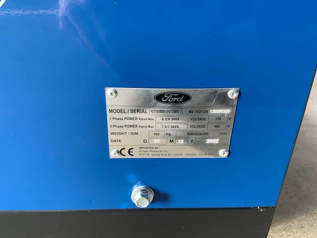 Ford fdt10200se 3phase stroomgenerator - afbeelding 9 van  9