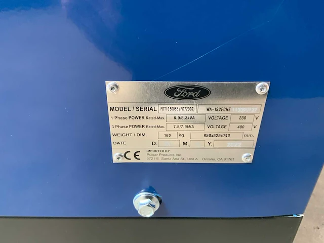 Ford fdt10200se 3phase stroomgenerator - afbeelding 9 van  9