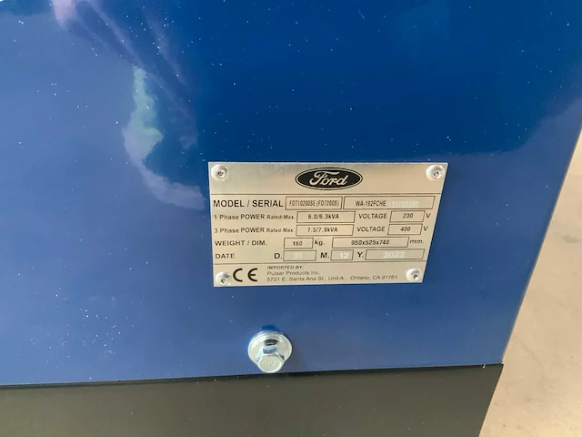 Ford fdt10200se 3phase stroomgenerator - afbeelding 10 van  10
