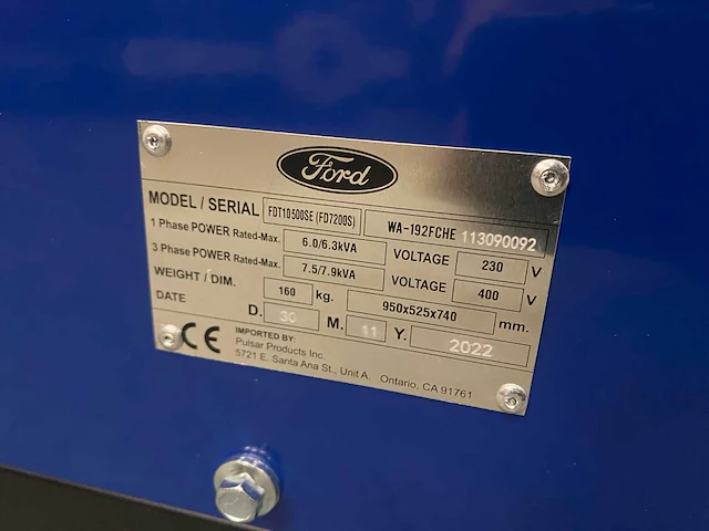 Ford fdt10200se stroomgenerator - afbeelding 5 van  13