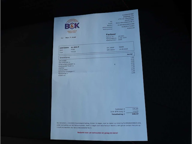 Ford focus 1.0 st-line 2018, sl-803-p - afbeelding 25 van  29