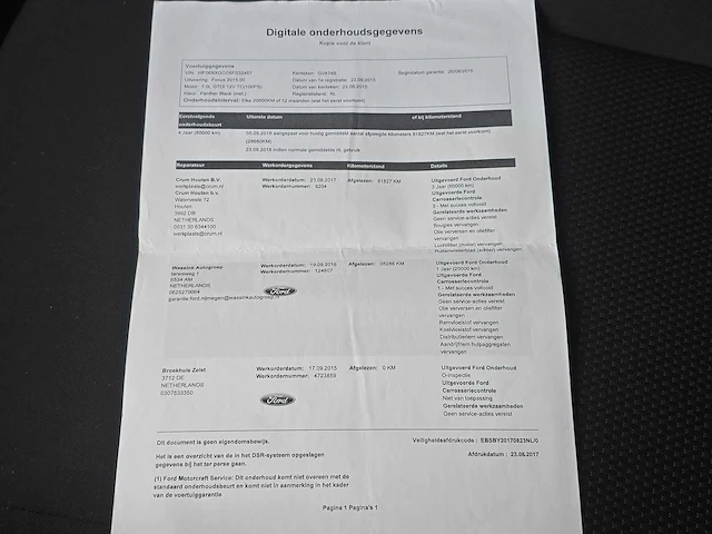 Ford focus wagon 1.0 trend edition 2015 | gv-874-b - afbeelding 24 van  33