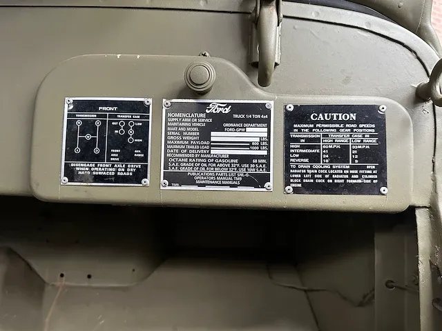 Ford gpw -u.s. army truck- 60pk 1942, ps-63-xb - afbeelding 20 van  36