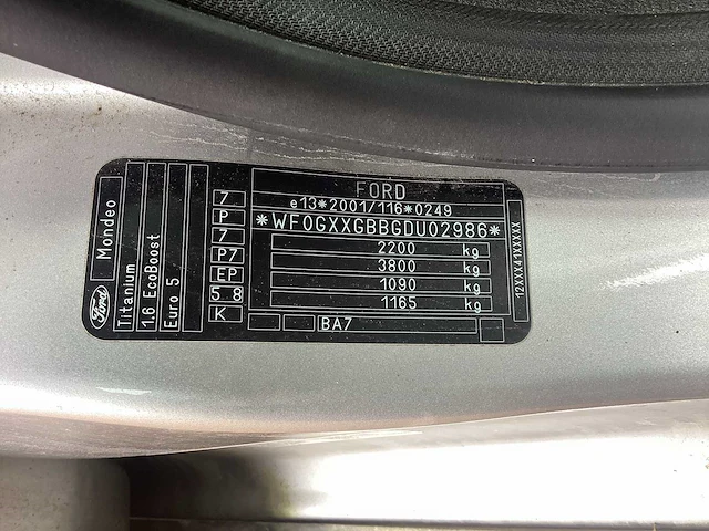 Ford mondeo stationwagen personenauto - afbeelding 14 van  14