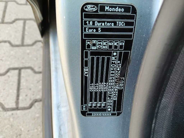 Ford mondeo wagon 1.6 tdci econetic lease trend 2012 | 78-tzd-8 - afbeelding 13 van  24