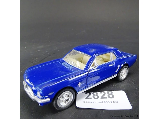 Ford mustang (1964) blauw - afbeelding 1 van  3