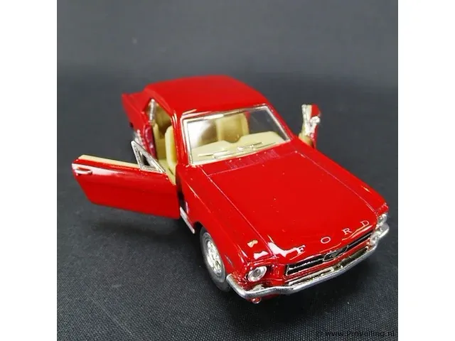 Ford mustang (1964) rood - afbeelding 4 van  5