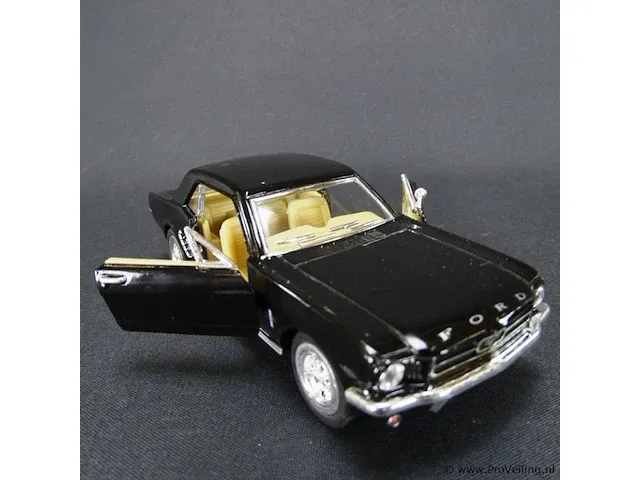 Ford mustang (1964) zwart - afbeelding 4 van  5