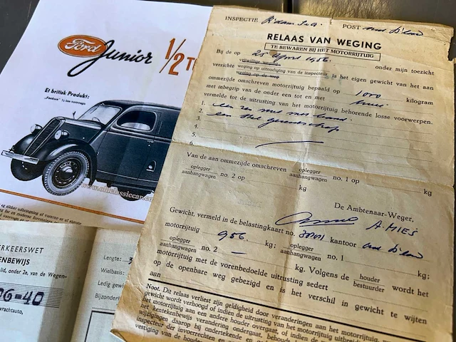 Fordson van - e83w 10cwt - oldtimer - afbeelding 31 van  35