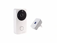 Foresta video deurbel videofoon met ontvanger - eufy deurbel - bewegingssensor - wit