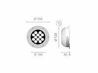 Foresti suardi 8800.c 3200k power led deck light stainless steel - afbeelding 7 van  8