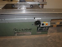 Formaatzaag altendorf type f-45. bouwjaar 1991. machinenummer 91-10-118. maximale doorsnede zaagblad 35 cm. - afbeelding 2 van  4