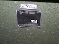 Formaatzaag altendorf type f-45. bouwjaar 1991. machinenummer 91-10-118. maximale doorsnede zaagblad 35 cm. - afbeelding 4 van  4