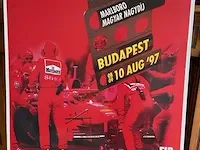 Formule 1 officiele affiche / reclamebord budapest f1, 1997 - afbeelding 2 van  3